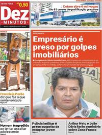 Capa do jornal Dez Minutos 19/07/2019