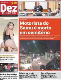 Capa do jornal Dez Minutos 20/06/2019