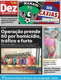 Capa do jornal Dez Minutos 20/07/2019
