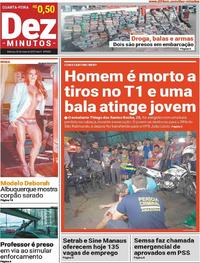 Capa do jornal Dez Minutos 22/05/2019