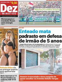 Capa do jornal Dez Minutos 22/07/2019