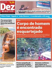 Capa do jornal Dez Minutos 22/08/2019