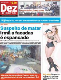 Capa do jornal Dez Minutos 23/05/2019