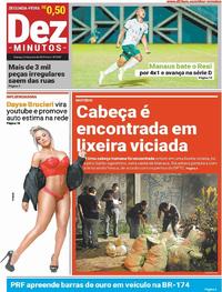 Capa do jornal Dez Minutos 24/06/2019