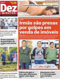 Capa do jornal Dez Minutos 24/08/2019