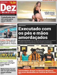 Capa do jornal Dez Minutos 25/06/2019