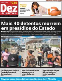 Capa do jornal Dez Minutos 28/05/2019