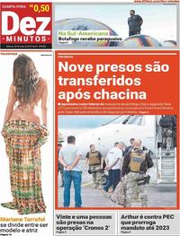 Capa do jornal Dez Minutos 29/05/2019