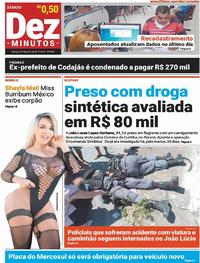 Capa do jornal Dez Minutos 29/06/2019