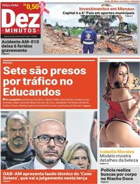 Capa do jornal Dez Minutos 29/10/2019