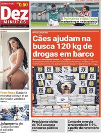 Capa do jornal Dez Minutos 30/10/2019
