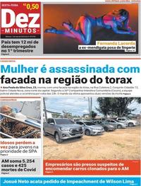 Capa do jornal Dez Minutos 01/05/2020