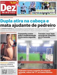 Capa do jornal Dez Minutos 03/10/2020
