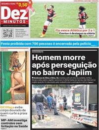Capa do jornal Dez Minutos 05/10/2020