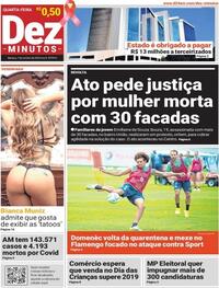 Capa do jornal Dez Minutos 07/10/2020