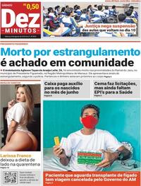 Capa do jornal Dez Minutos 08/08/2020