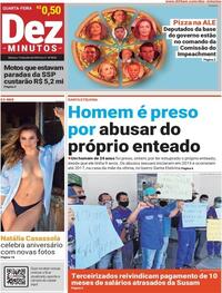 Capa do jornal Dez Minutos 15/07/2020