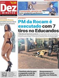 Capa do jornal Dez Minutos 15/08/2020