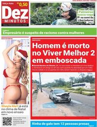 Capa do jornal Dez Minutos 15/12/2020