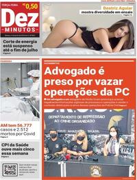 Capa do jornal Dez Minutos 16/06/2020