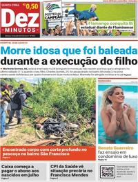 Capa do jornal Dez Minutos 16/07/2020