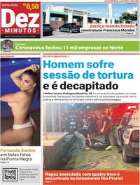 Capa do jornal Dez Minutos 17/07/2020