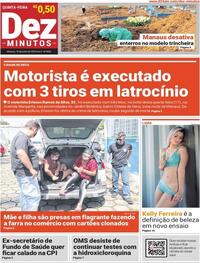Capa do jornal Dez Minutos 18/06/2020
