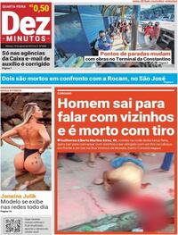 Capa do jornal Dez Minutos 19/08/2020