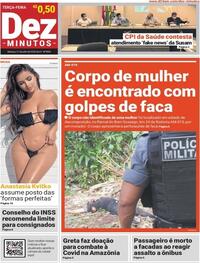 Capa do jornal Dez Minutos 21/07/2020