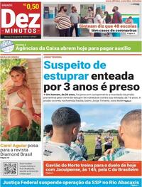 Capa do jornal Dez Minutos 22/08/2020