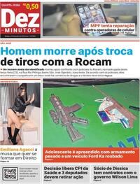 Capa do jornal Dez Minutos 24/06/2020