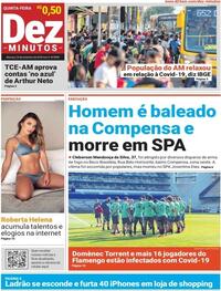 Capa do jornal Dez Minutos 24/09/2020