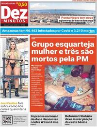 Capa do jornal Dez Minutos 27/07/2020
