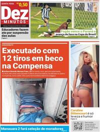 Capa do jornal Dez Minutos 27/08/2020