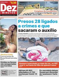 Capa do jornal Dez Minutos 30/06/2020