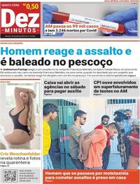 Capa do jornal Dez Minutos 30/07/2020