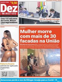 Capa do jornal Dez Minutos 30/09/2020