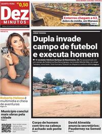 Capa do jornal Dez Minutos 30/12/2020