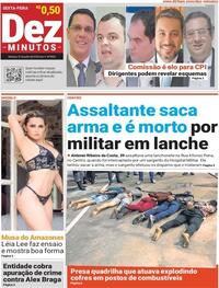 Capa do jornal Dez Minutos 31/07/2020