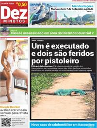Capa do jornal Dez Minutos 08/09/2021