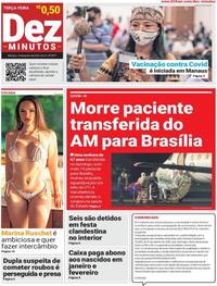 Capa do jornal Dez Minutos 19/01/2021