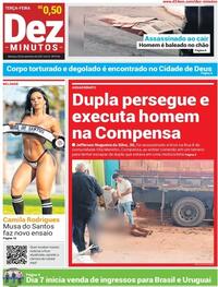 Capa do jornal Dez Minutos 28/09/2021
