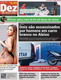 Capa do jornal Dez Minutos 30/08/2021