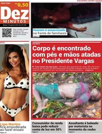 Capa do jornal Dez Minutos 31/08/2021