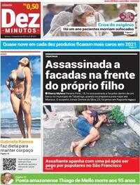 Capa do jornal Dez Minutos 15/01/2022