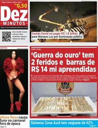Capa do jornal Dez Minutos 12/12/2023