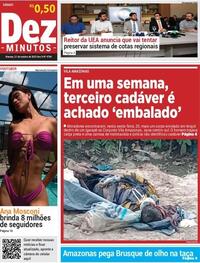 Capa do jornal Dez Minutos 21/10/2023