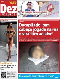 Capa do jornal Dez Minutos 23/12/2023