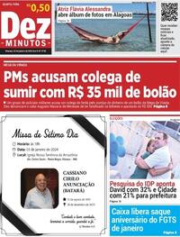 Capa do jornal Dez Minutos 03/01/2024