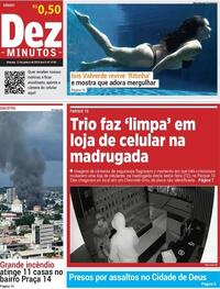 Capa do jornal Dez Minutos 13/01/2024